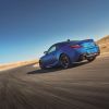 A 2024 Subaru BRZ tS takes a corner on a desert track.