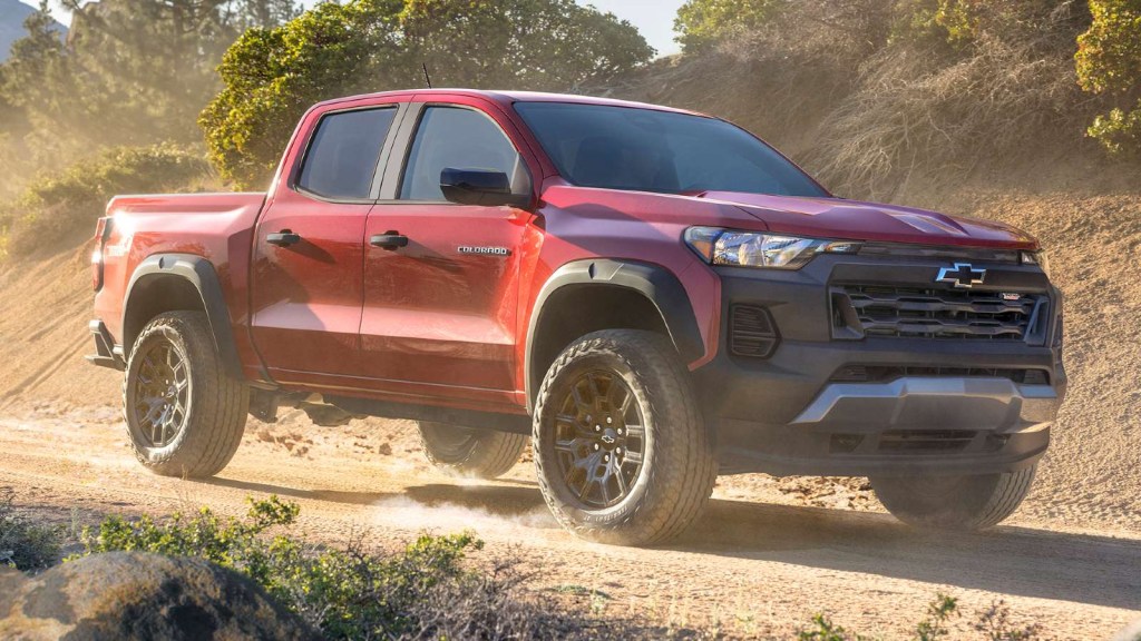 Chevrolet Colorado Driving On a Dirt Trail