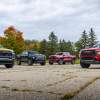 Chevy Colorado and GMC Canyon Trucks Parked