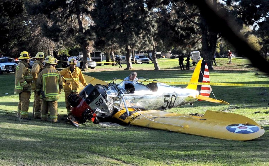 Harrison Ford's vintage plane crashed on the Penmar golf course.