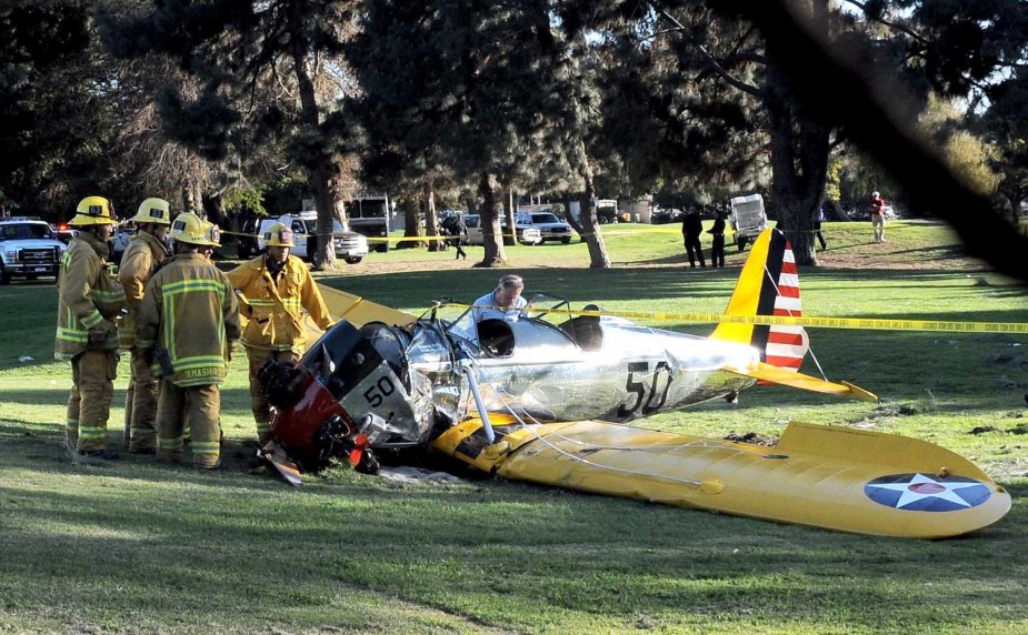 Harrison Ford's vintage plane crashed on the Penmar golf course. 
