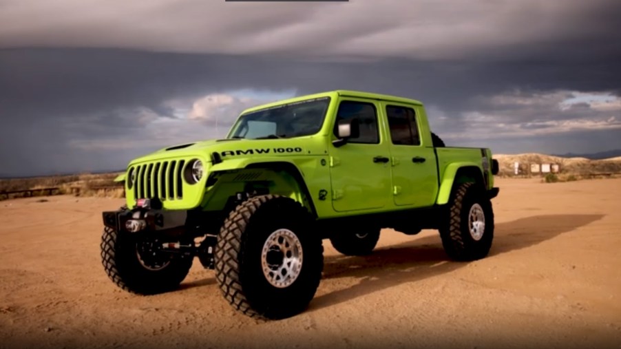 The Jeep Gladiator Hellephant off-roading