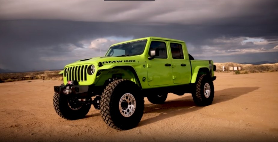 The Jeep Gladiator Hellephant off-roading