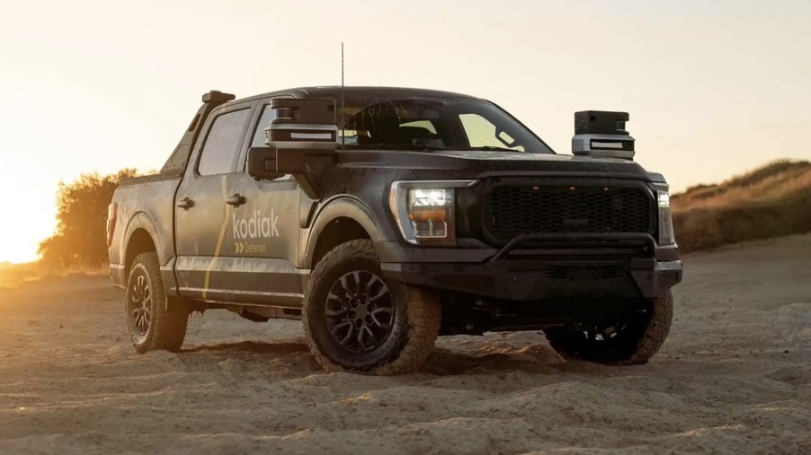 A Autonomous Ford F-150 being tested