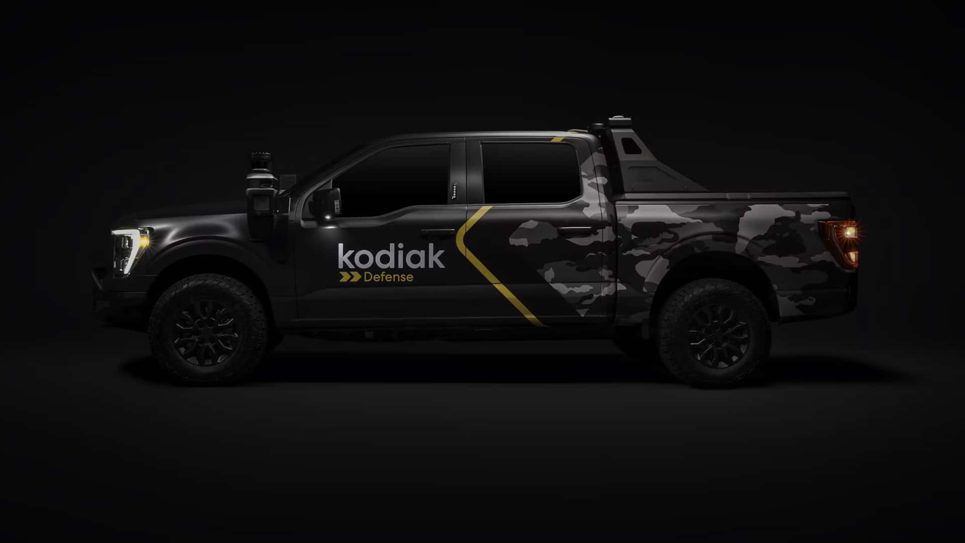 A side view of the Autonomous Ford F-150 