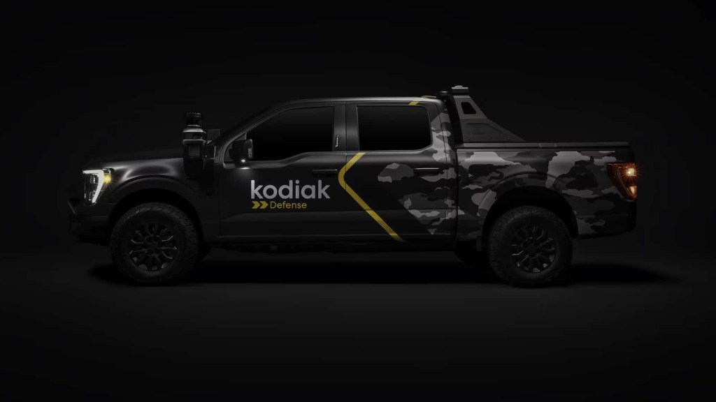 A side view of the Autonomous Ford F-150 
