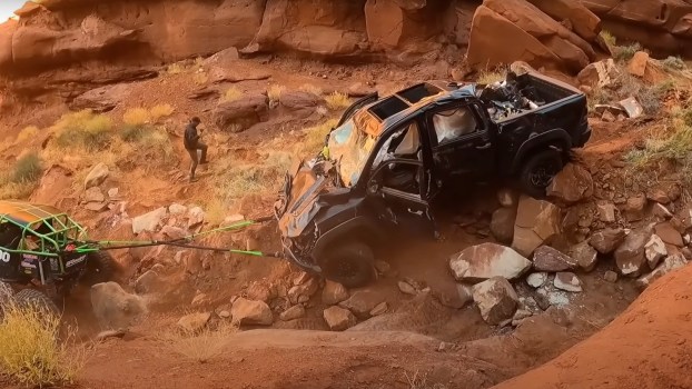 Oops, This Brand New Ram 1500 TRX Fell off a Cliff