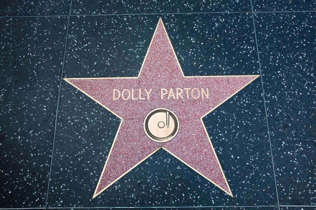 Dolly Parton has a star on the walk of fame.