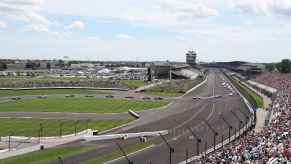 The Indianapolis Motor Speedway Road Course, a NASCAR race track in Indianapolis, IN is shown