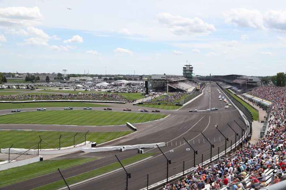 The Indianapolis Motor Speedway Road Course, a NASCAR race track in Indianapolis, IN is shown