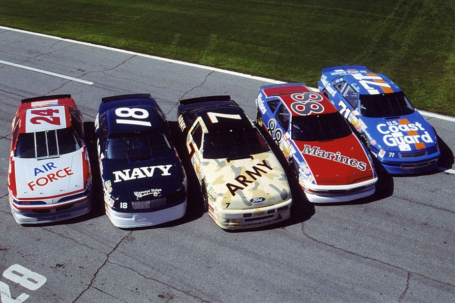The United States Military sponsored five cars in the Daytona 500