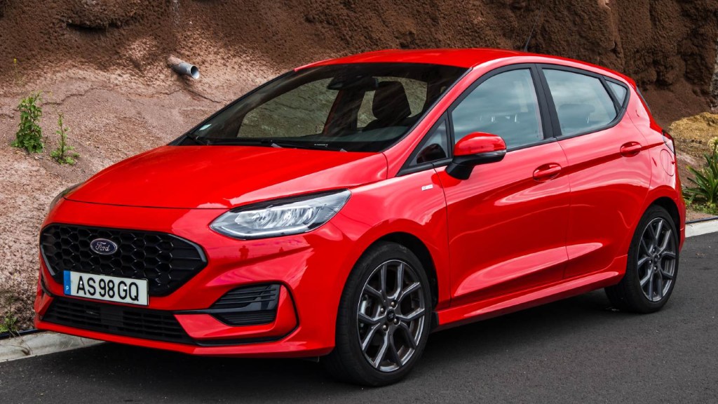 Red 2015 Ford Fiesta, this car, offered in its hybrid form, could be problematic.