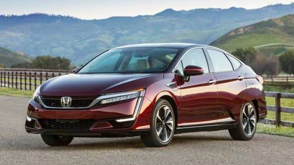 2019 Honda Clarity Plug-In Hybrid sedan. Parked and Posed