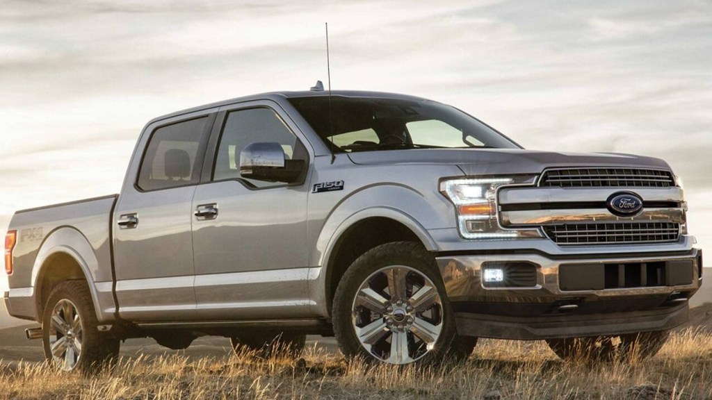 2020 Ford F-150 pickup truck parked in a field. This is one of the most unreliable used cars of 2020.