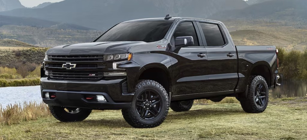 The 2023 Chevy Silverado parked in grass