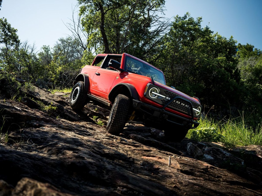 The 2023 Ford Bronco off-roading