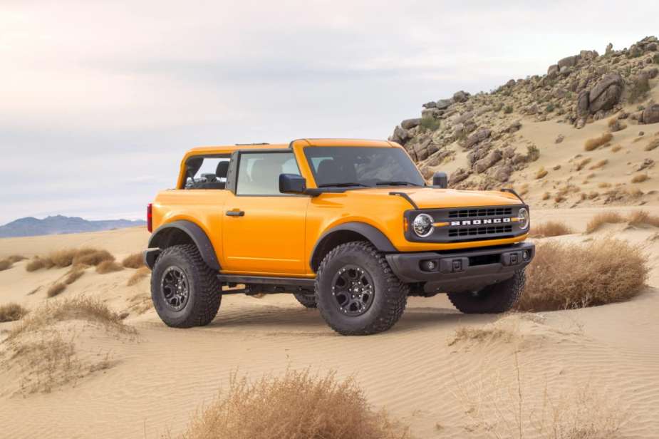 The 2023 Ford Bronco on the beach