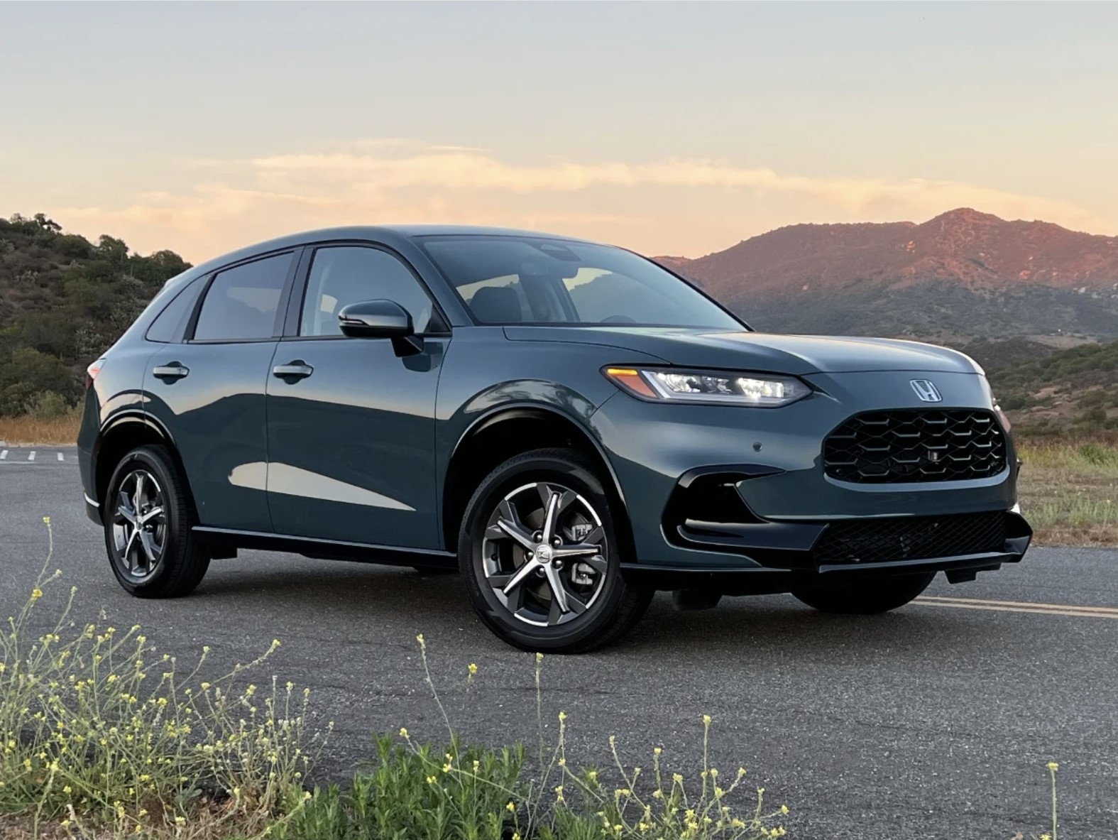 The 2023 Honda HR-V on the road