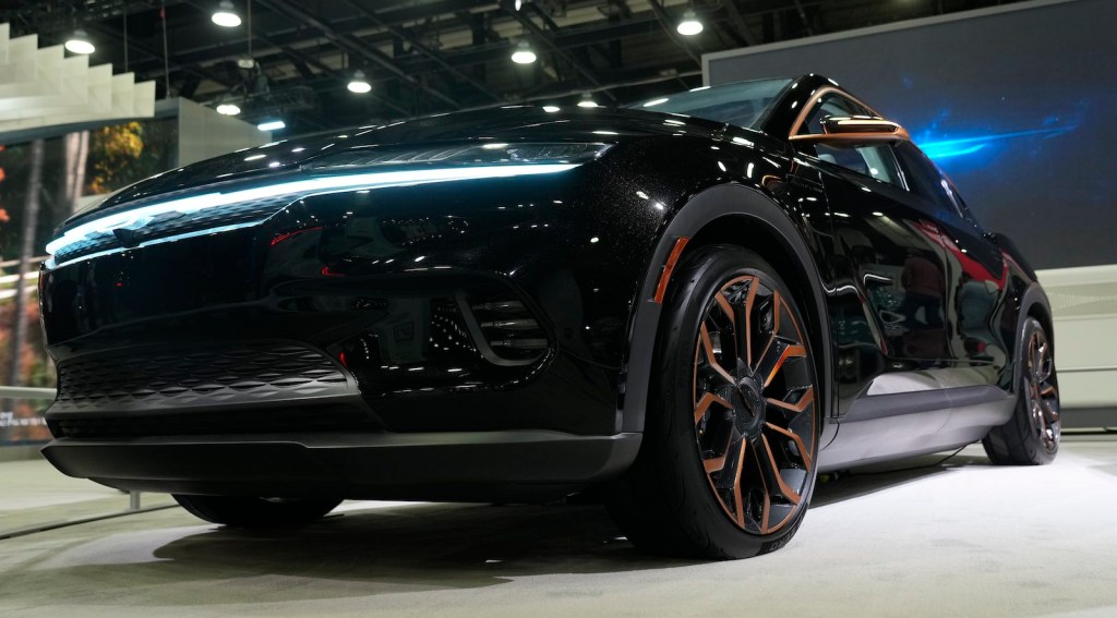 Chrysler's 'Airflow' EV concept car at the Detroit auto show