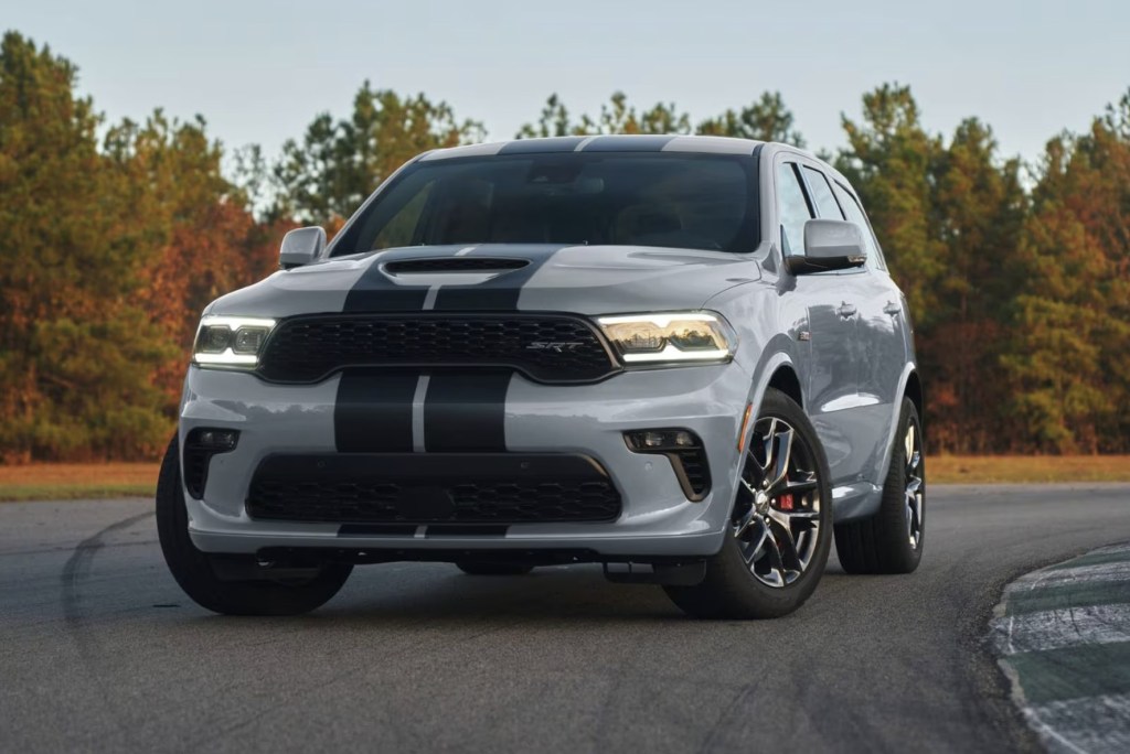 The 2024 Dodge Durango SRT on the track