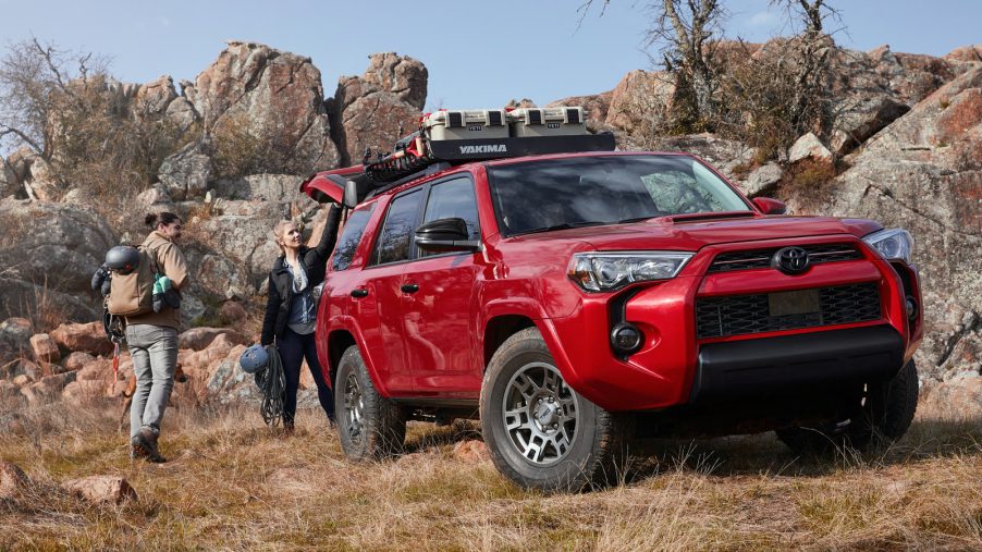 A couple off-roading with the 2024 Toyota 4Runner