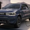 The 2025 Ram 1500 REV charging at home