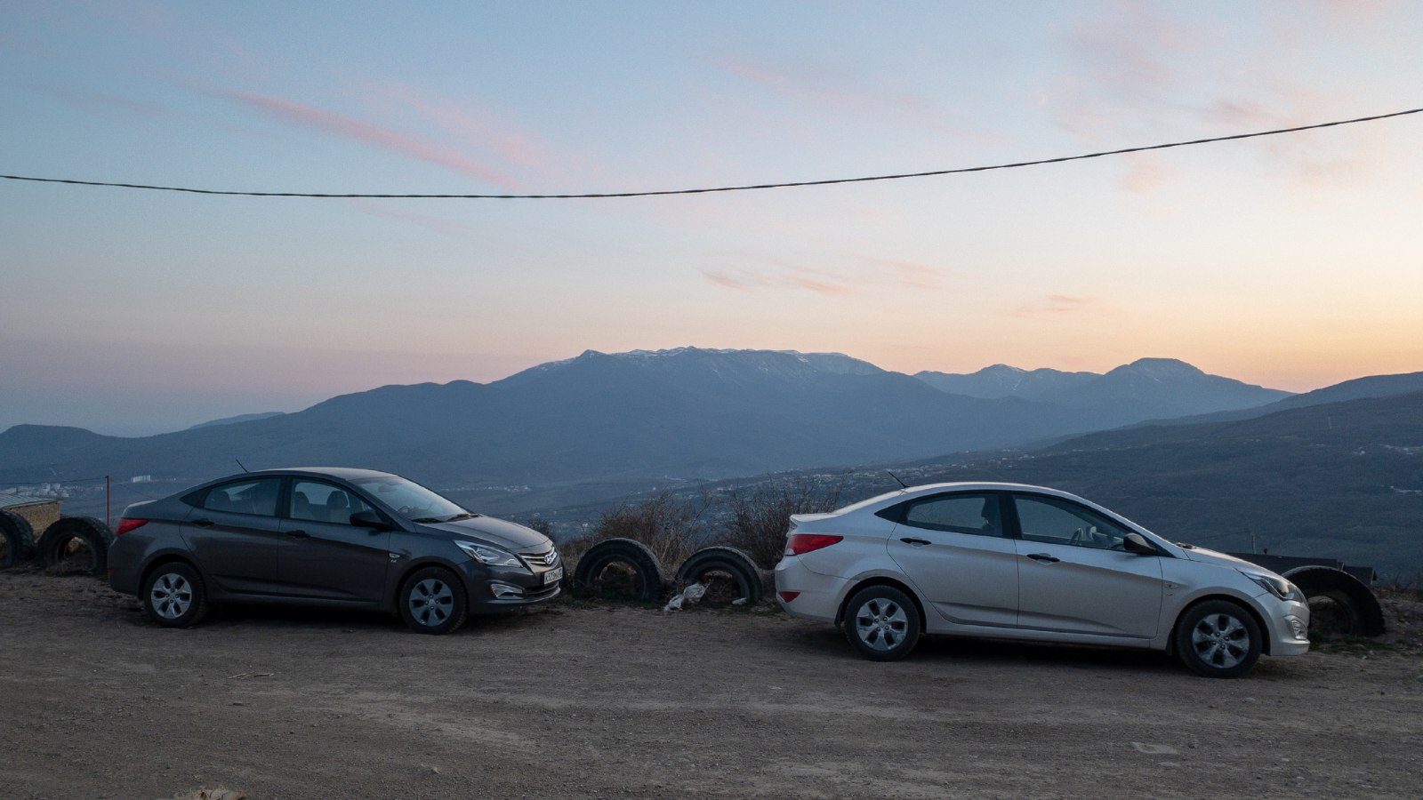 Cars Parked On the Side of the Road