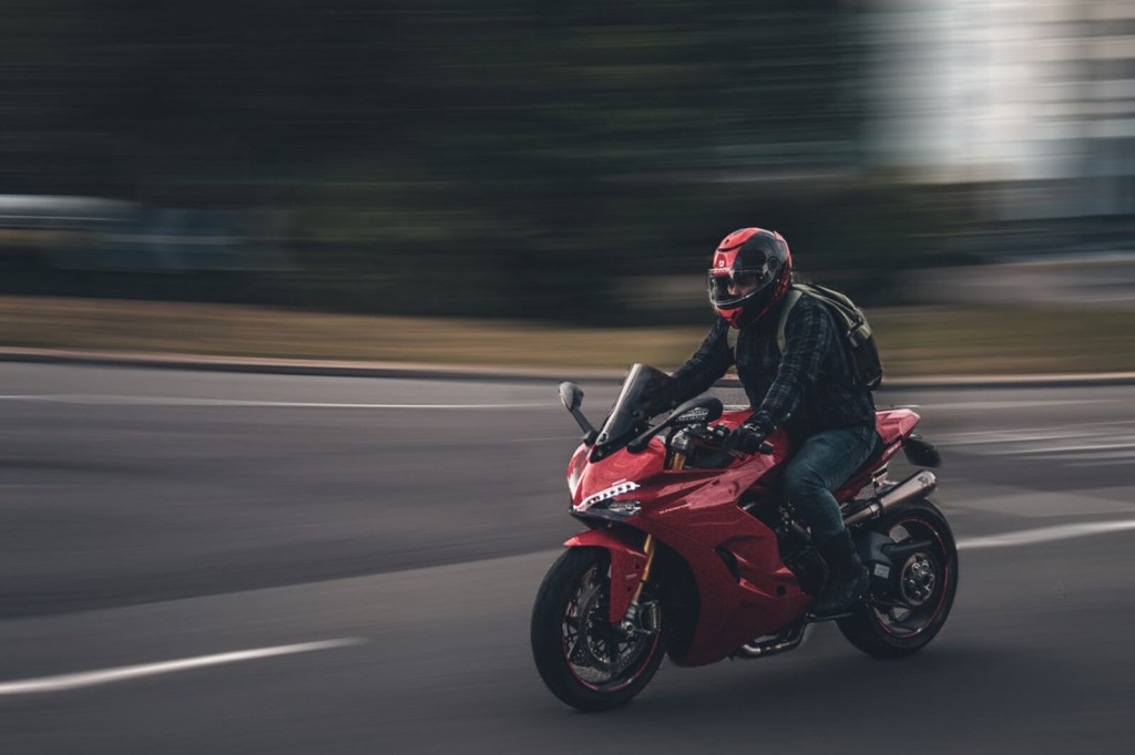 A young American motorcycle rider buys a Ducati without having to contend with graduated licensing. 