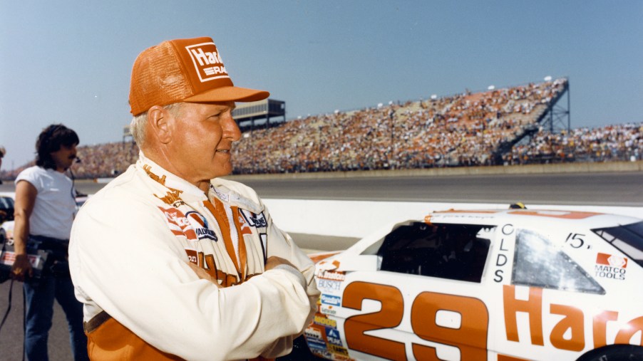 Cale Yarborough and his No. 29 Hardee's Oldsmobile