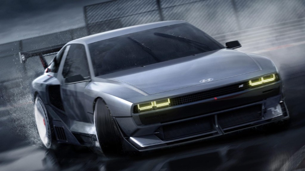 Hyundai N Vision 74 Concept, this Hyundai Sports Car will be offered in limited numbers starting in 2026.