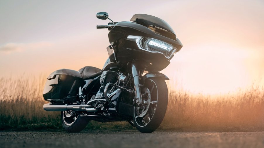 A black 2024 Harley-Davidson Road Glide shows off its updated look.