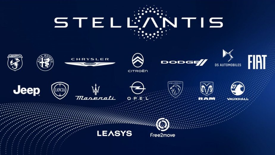 Stellantis Brand Family, showing all of the brands under the Stellantis automaker