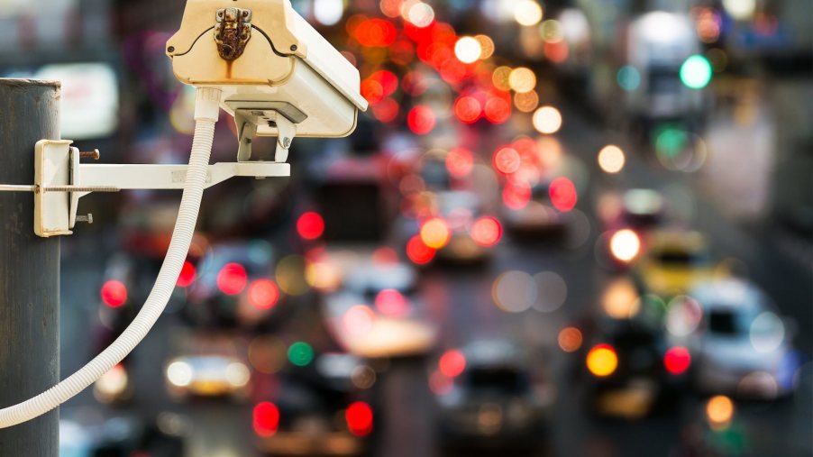 An automated camera watching traffic
