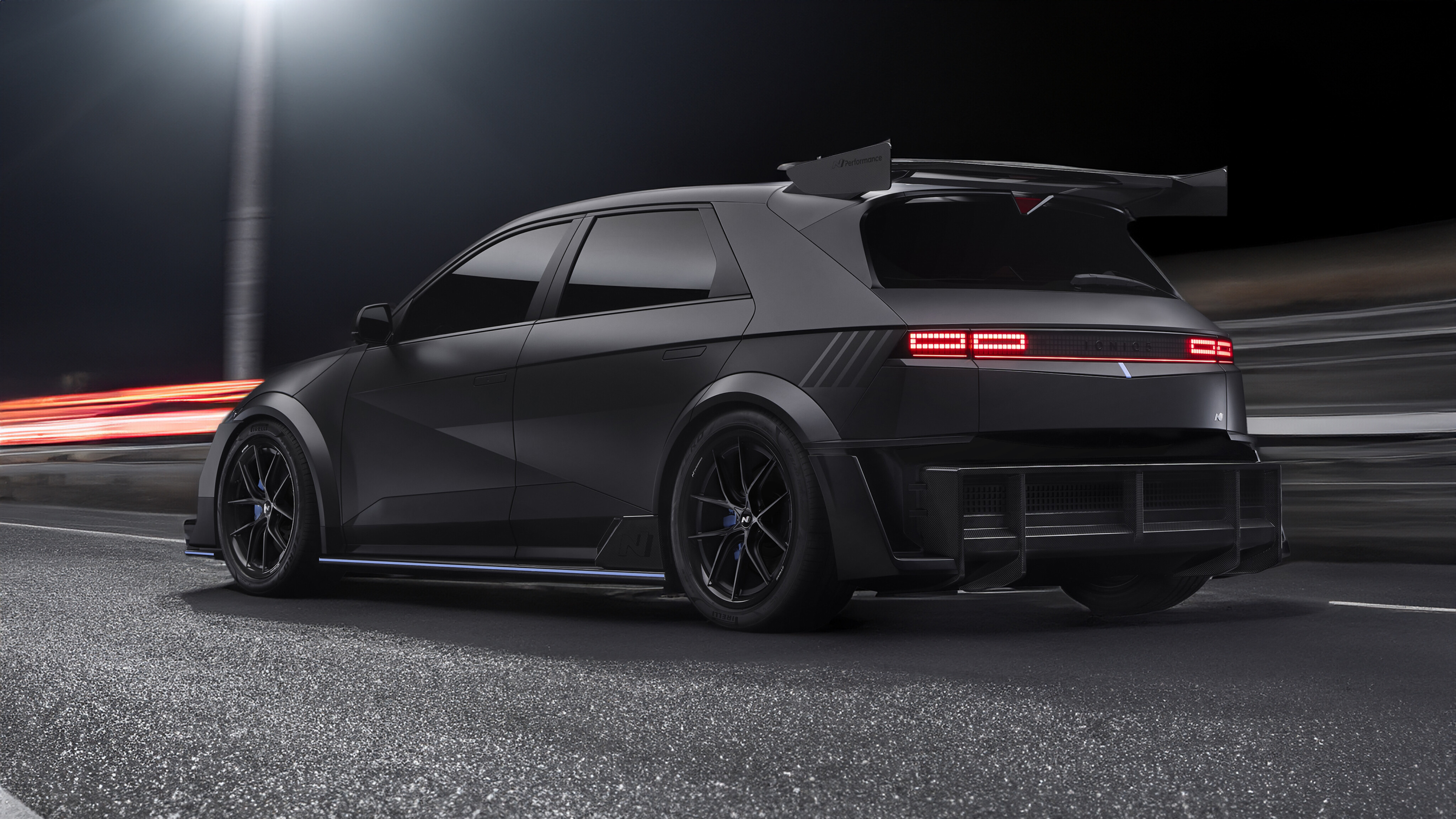 The 2025 Hyundai Ioniq N NPX1 on the track