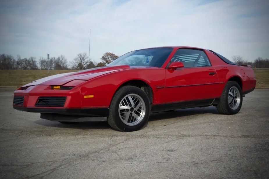Red Pontiac Firebird