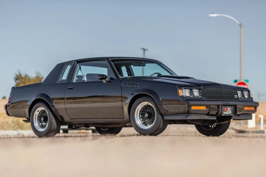 Black Buick GNX muscle car