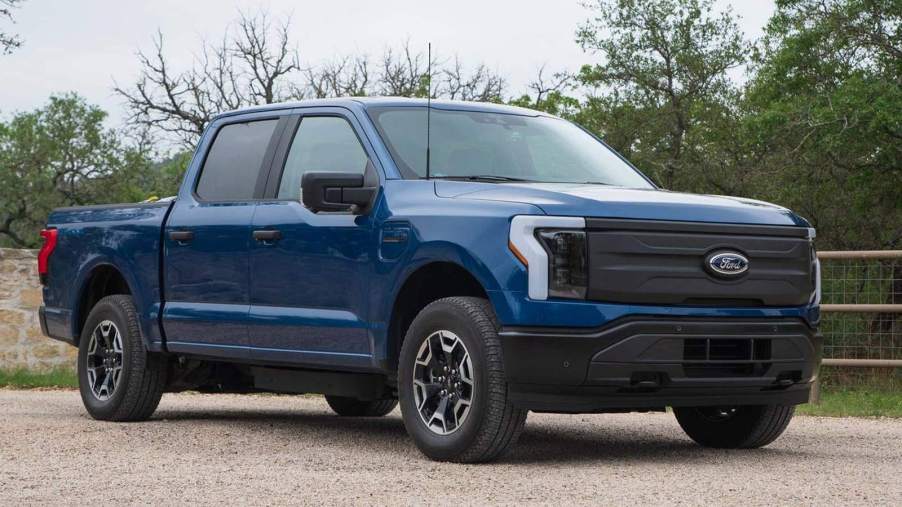 2023 Ford F-150 Lightning electric pickup truck.