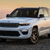 The 2023 Jeep Grand Cherokee off-roading in sand