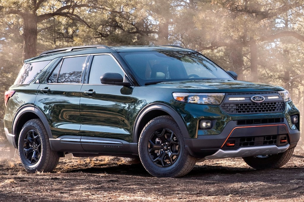 The 2024 Ford Explorer off-roading