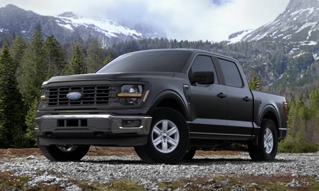The 2024 Ford F-150 off-roading 