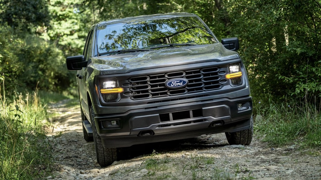 The 2024 Ford F-150 Hybrid off-roading 