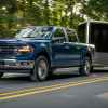 The 2024 Ford F-150 Hybrid towing a trailer
