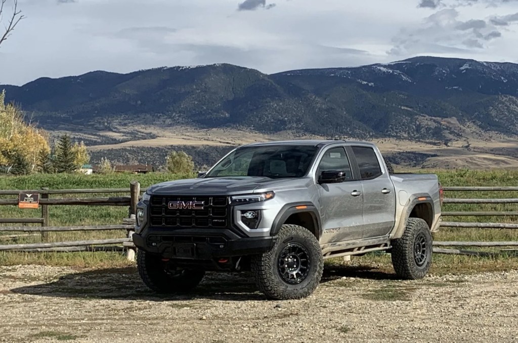 The 2024 GMC Canyon off-roading 