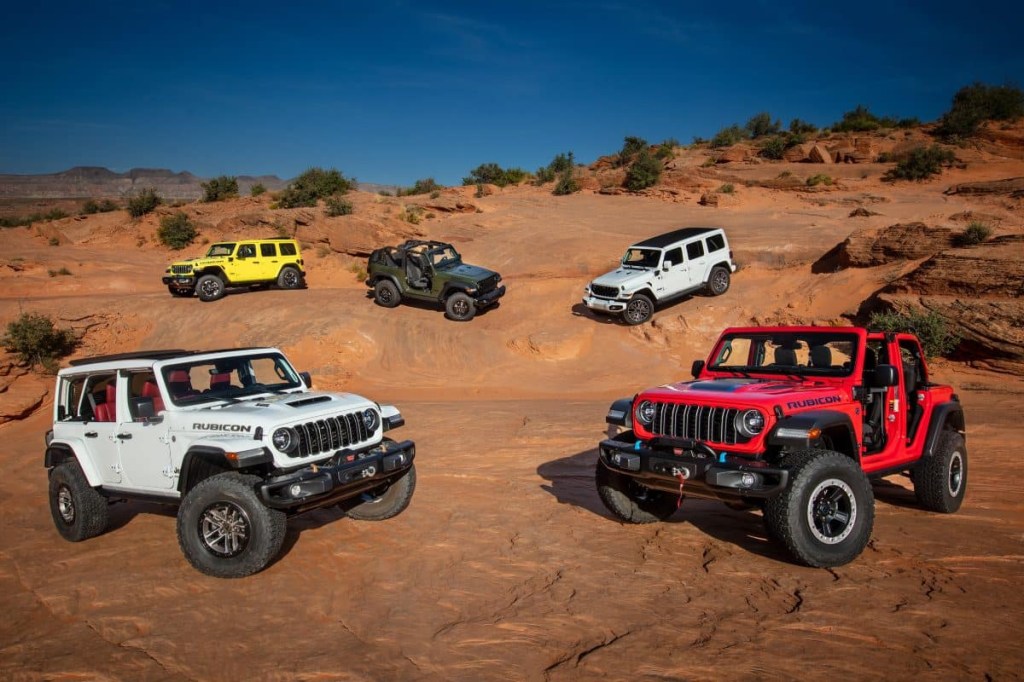 2024 Jeep Wrangler models off-roading