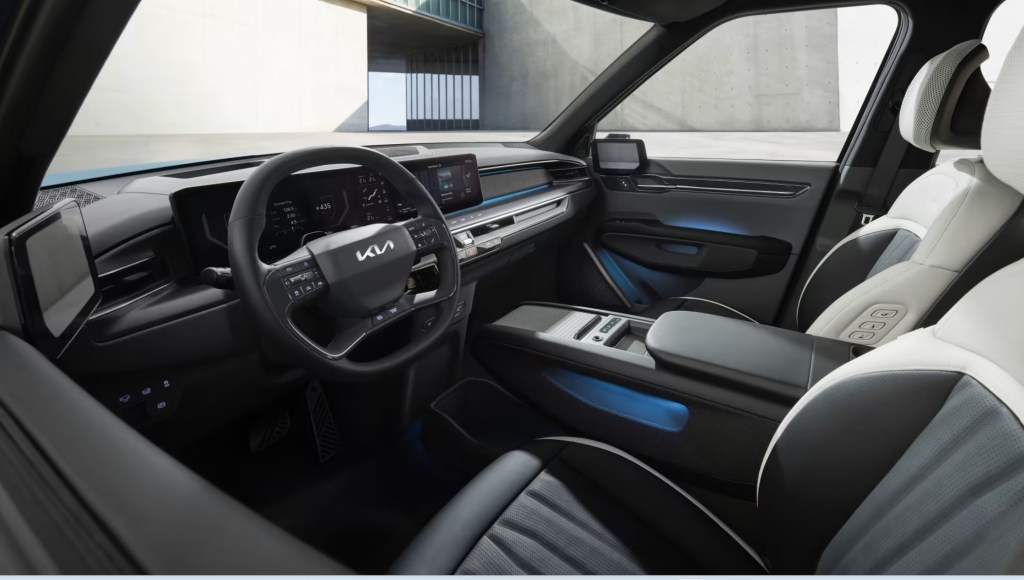 The 2024 Kia EV9 interior and dash