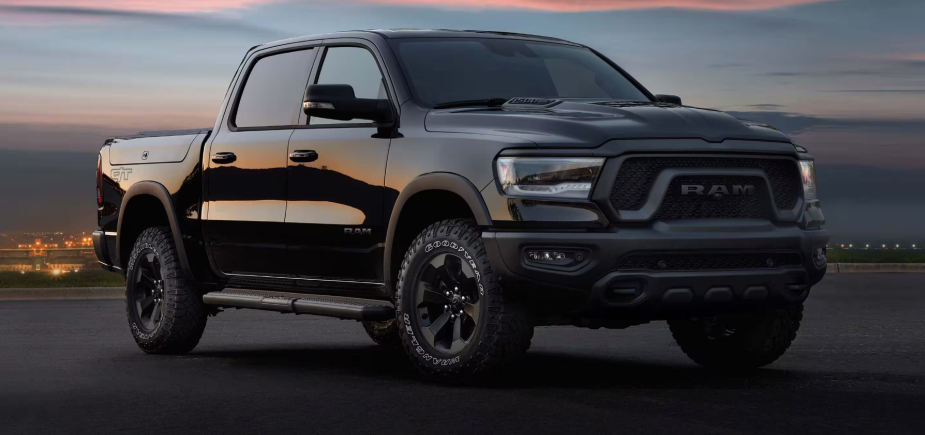 The 2024 Ram 1500 parked at dusk