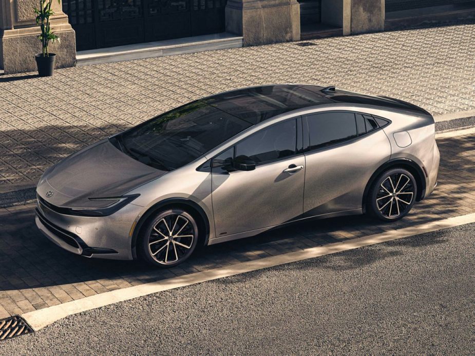 The 2024 Toyota Prius parked in the city