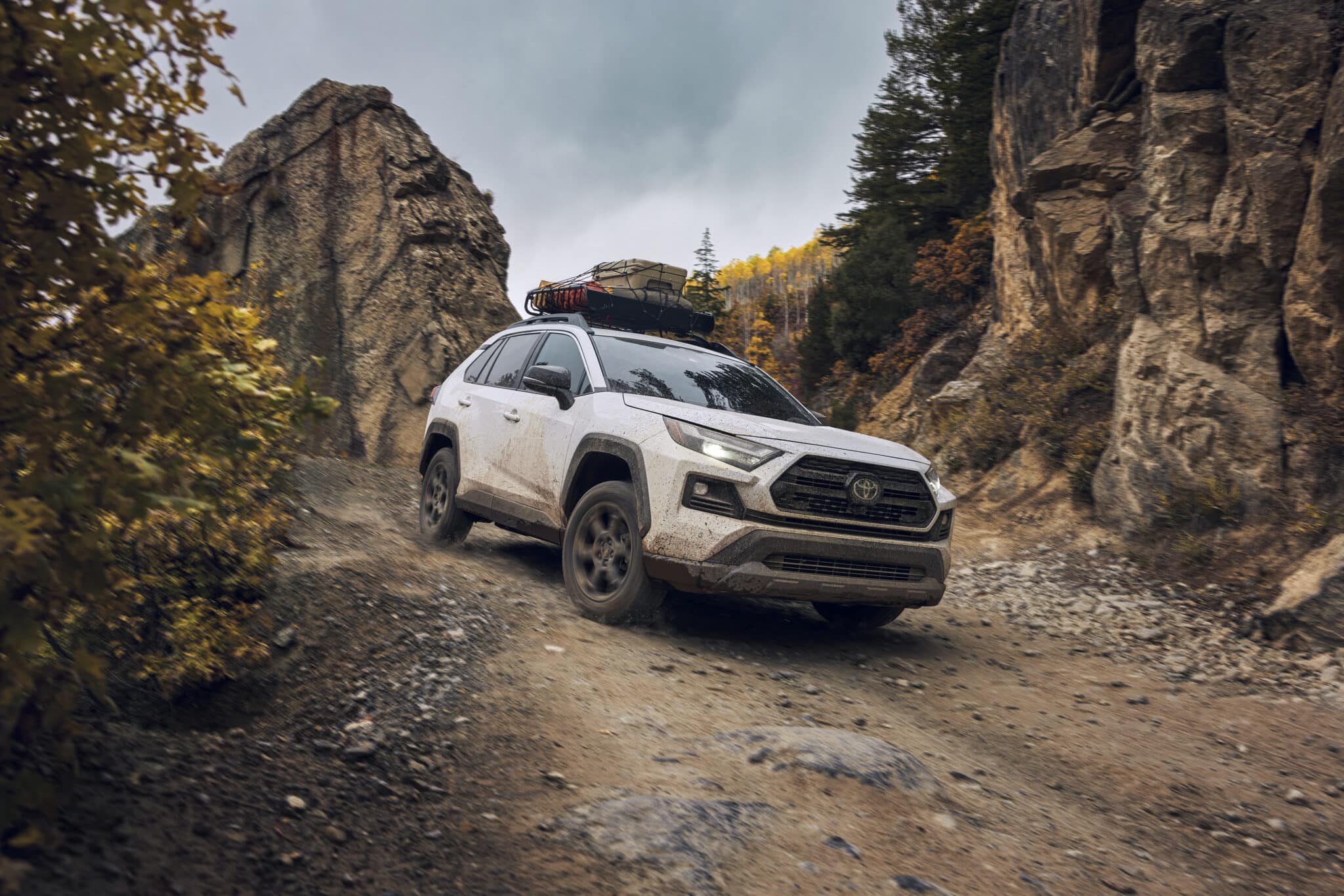 The 2024 Toyota RAV4 Hybrid off-roading 