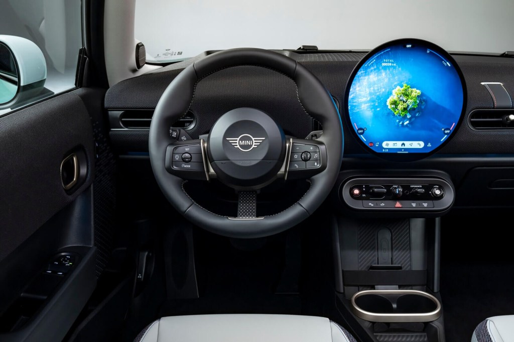 A 2025 MINI shows off its interior. 