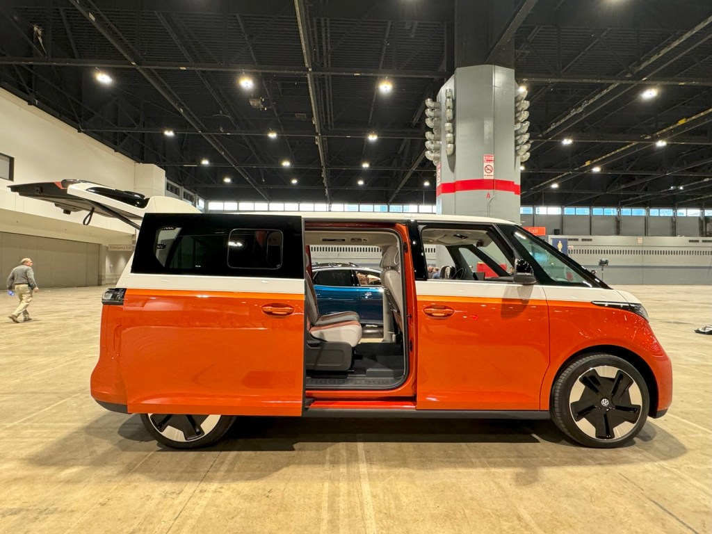 The 2025 Volkswagen ID.Buzz on display